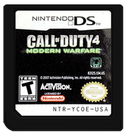 Call of Duty 4 Modern Warfare cover art for Nintendo DS (DS) video game