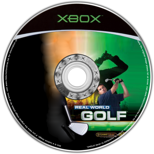 Real World Golf disc for Xbox (XBOX) video game