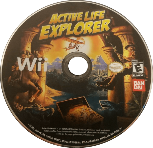 Active Life: Explorer disc cover art for Nintendo Wii (Wii) video game