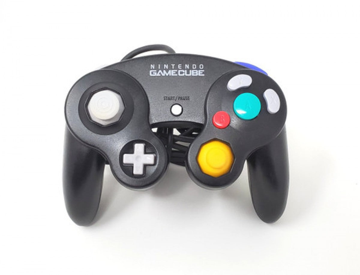 Front view of official Nintendo GameCube controller wired gaming pad