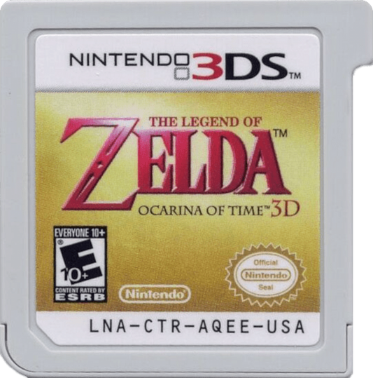 The Legend of Zelda Ocarina of Time 3D Nintendo 3DS 3DS action adventure video game featuring Link Hyrule exploration dungeon puzzles sword combat iconic enemies bosses magical items the Ocarina of Time enhanced 3D gameplay and classic Nintendo 3DS 3DS gaming collectible retro gaming appeal game cartridge