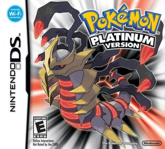 Pokémon Platinum cover art for Nintendo DS (DS) Pokémon RPG adventure video game