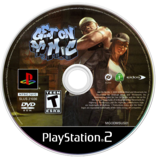 Get on Da Mic disc for PlayStation 2 (PS2) hip-hop karaoke rhythm video game