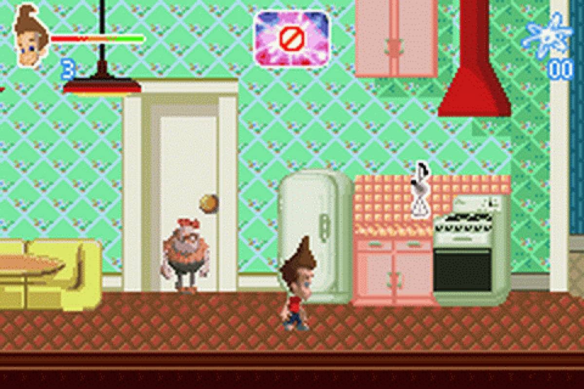 Game Boy Advance Jimmy Neutron Attack of the Twonkies adventure game gameplay