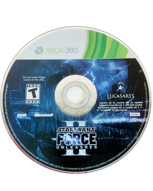 Star Wars The Force Unleashed II Collector’s Edition Steelbook Xbox 360 video game, action adventure, Force-powered combat, Star Wars franchise console title disc