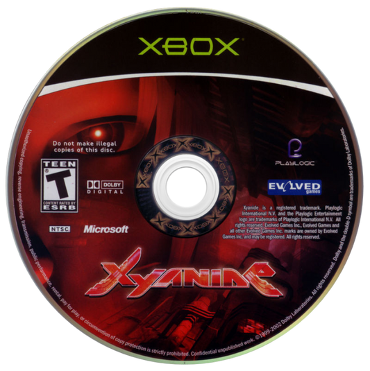 Xyanide retro Xbox video game Xyanide sci fi shooter arcade style space combat bullet hell inspired gameplay fast paced shooting action futuristic console title Xbox release disc