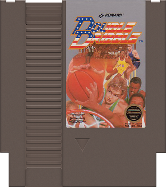 Double Dribble cartridge for Nintendo Entertainment System (NES) retro video game