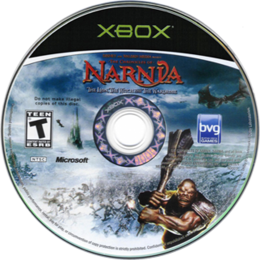 Chronicles of Narnia: Lion Witch and the Wardrobe disc art for Xbox (XBOX) video game