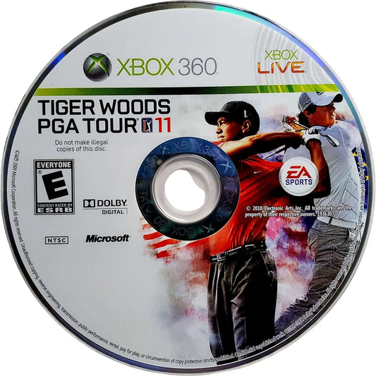 Tiger Woods PGA Tour 11 disc for Xbox 360 (X360) golf video game