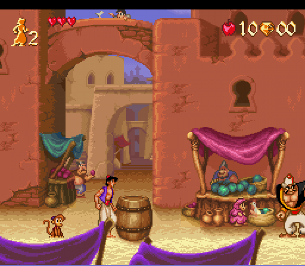 Disney's Aladdin gameplay image for Super Nintendo Entertainment System (SNES) retro video game
