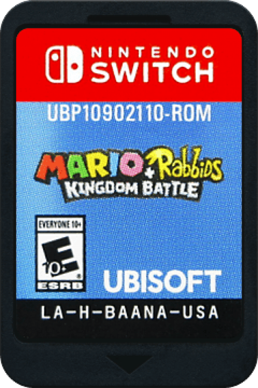 Mario and Rabbids Kingdom Battle cartridge for Nintendo Switch (NS) video game