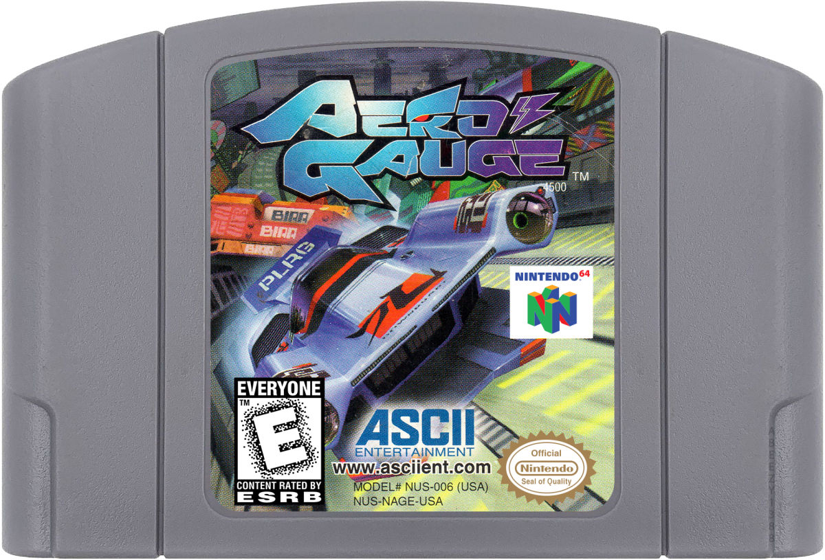 Aero Gauge cartridge for Nintendo 64 N64 video game