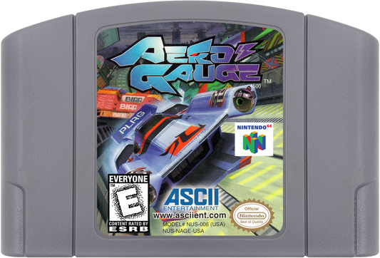 Aero Gauge cartridge for Nintendo 64 N64 video game
