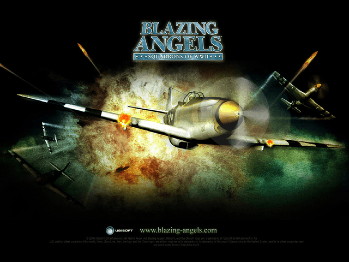 Blazing Angels: Squadrons of WWII title screen art for Xbox (XBOX) video game