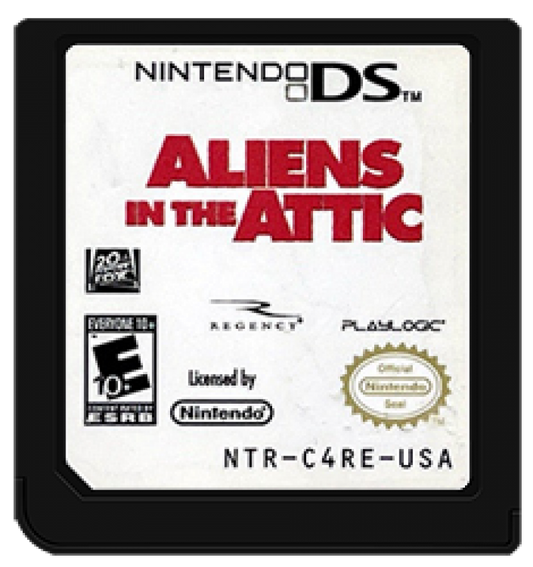 Aliens in the Attic cartridge for Nintendo DS (DS) action adventure video game