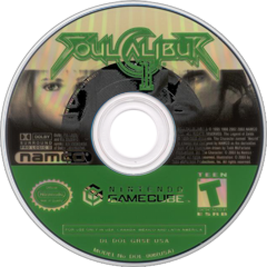 Soul Caliber II – GameCube (GC) Front Cover Disc Art for this GameCube Video Game