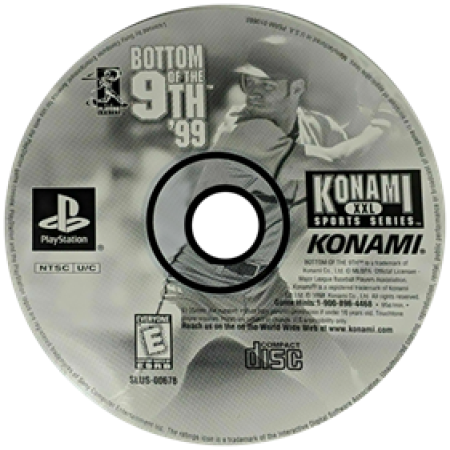MLBPA: Bottom of the 9th '99 disc for PlayStation 1 (PS1) retro baseball video game