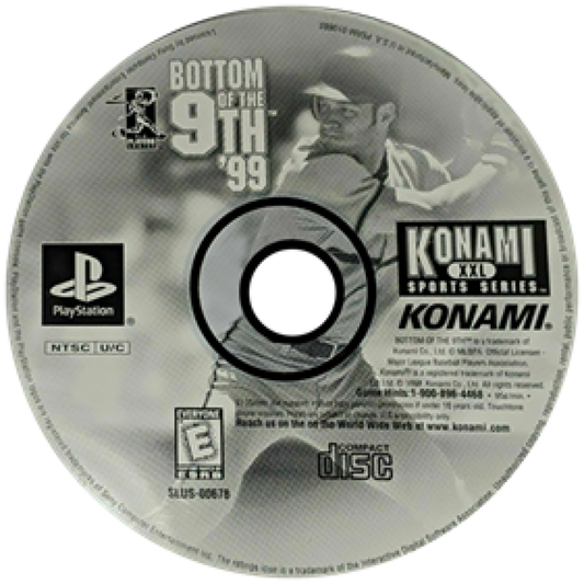 MLBPA: Bottom of the 9th '99 disc for PlayStation 1 (PS1) retro baseball video game