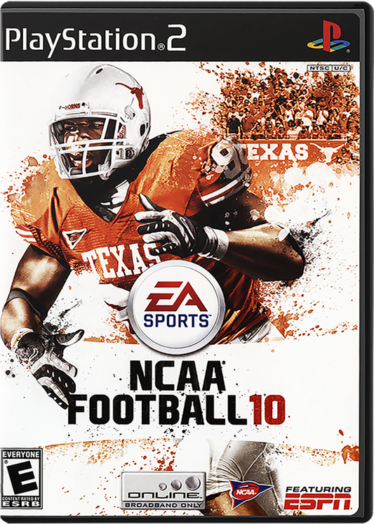 NCAA Football 10 cover art for PlayStation 2 (PS2) video game