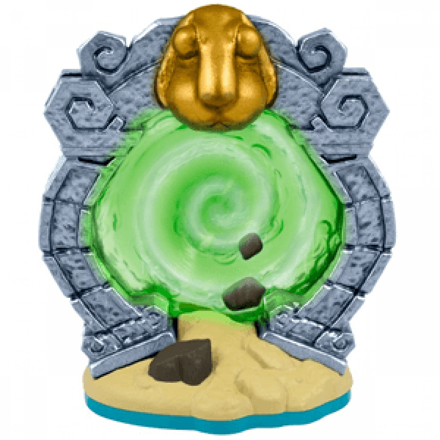 Sheep Wreck Island Skylanders Swap Force magic item figure, detailed island base with sheep-themed elements and shipwreck design, unlocks bonus in-game level, collectible accessory from Skylanders Swap Force series