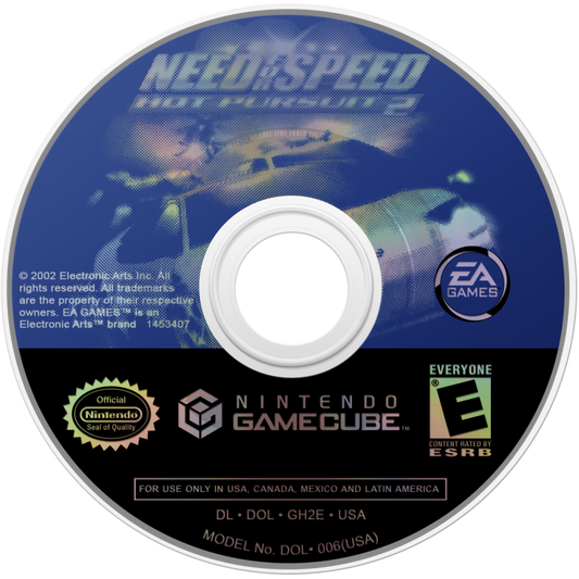 Need for Speed: Hot Pursuit 2 disc for Nintendo GameCube (GC) racing video game