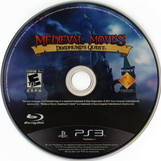 Medieval Moves: Deadmund's Quest disc for PlayStation 3 (PS3) video game