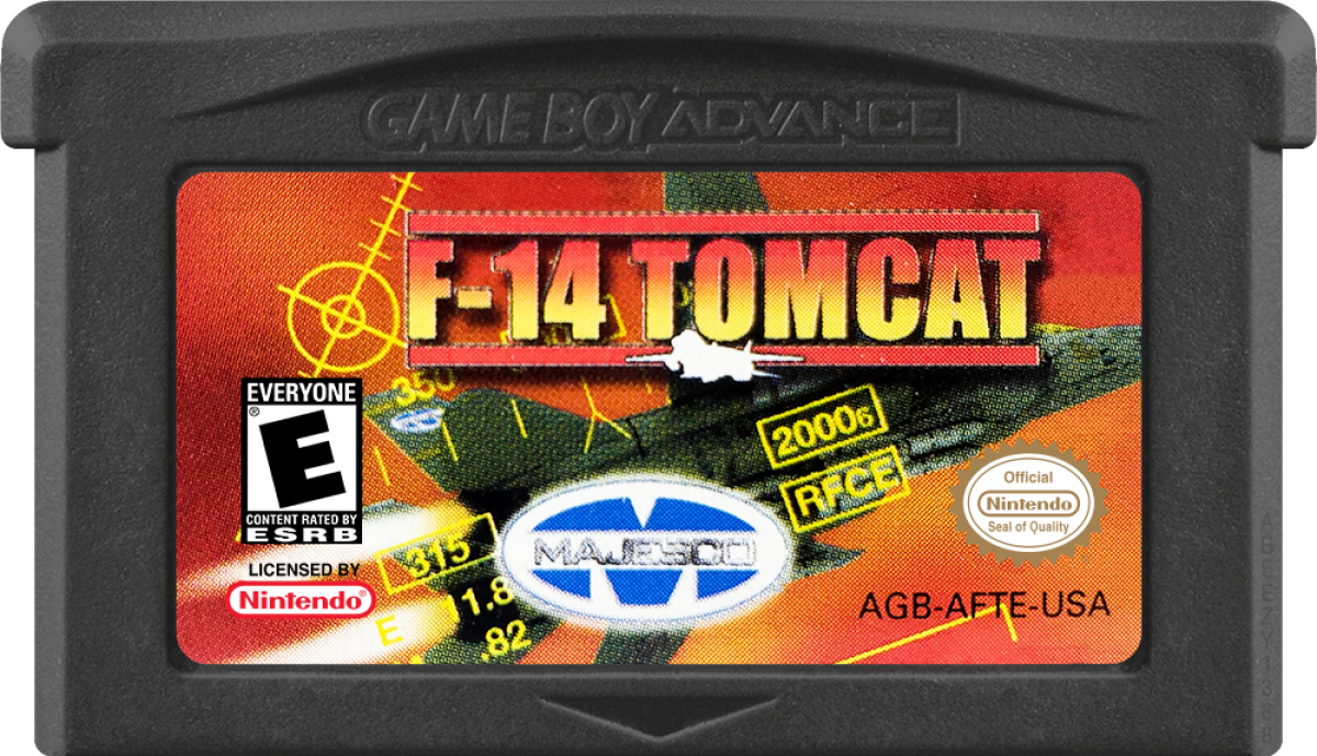 F-14 Tomcat cover art for Game Boy Advance (GBA) video game game cartridge