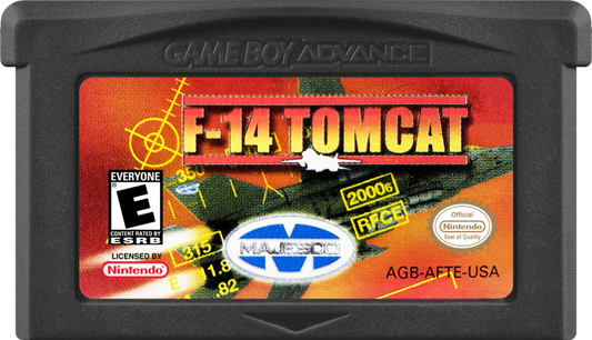F-14 Tomcat cover art for Game Boy Advance (GBA) video game game cartridge