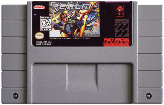 Realm cartridge for Super Nintendo Entertainment System (SNES) retro video game