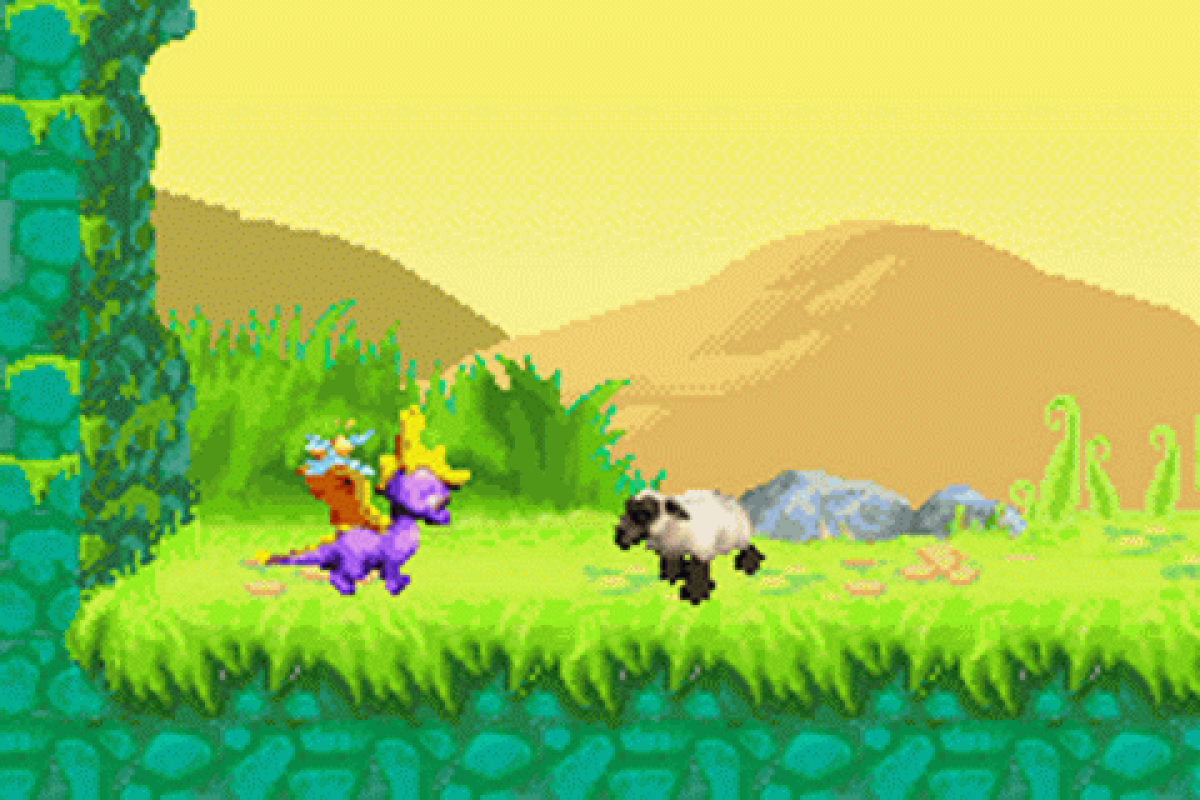 Spyro Orange: The Cortex Conspiracy gameplay for Game Boy Advance (GBA) video game