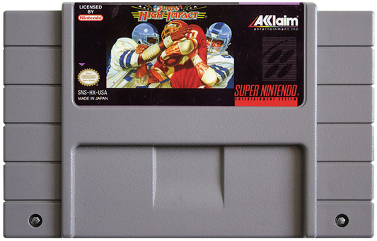 Super High Impact cartridge for Super Nintendo Entertainment System (SNES) retro video game