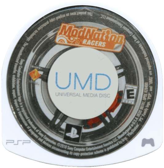 ModNation Racers disc for PlayStation Portable (PSP) kart racing game