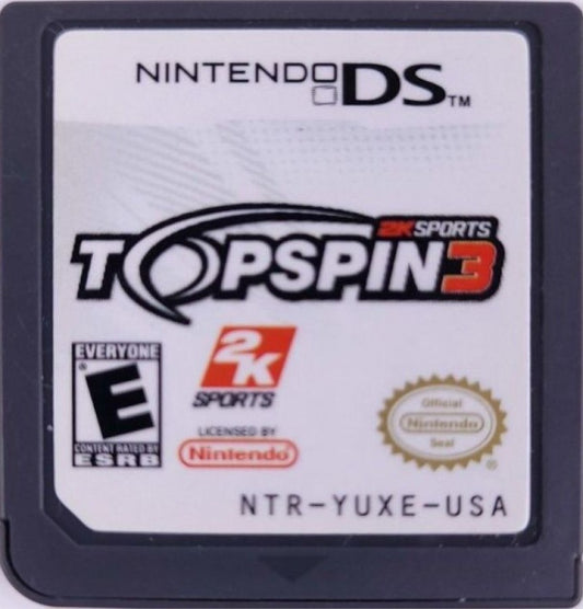 Top Spin 3 cartridge for Nintendo DS (DS) tennis sports video game