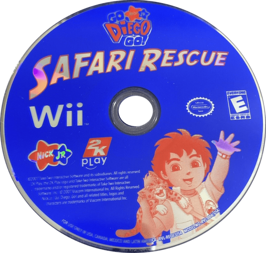 Go, Diego, Go: Safari Rescue – Nintendo Wii (Wii) educational adventure platformer disc for video game