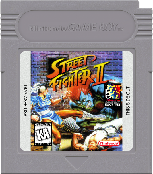 Street Fighter II game cartridge for Nintendo Game Boy