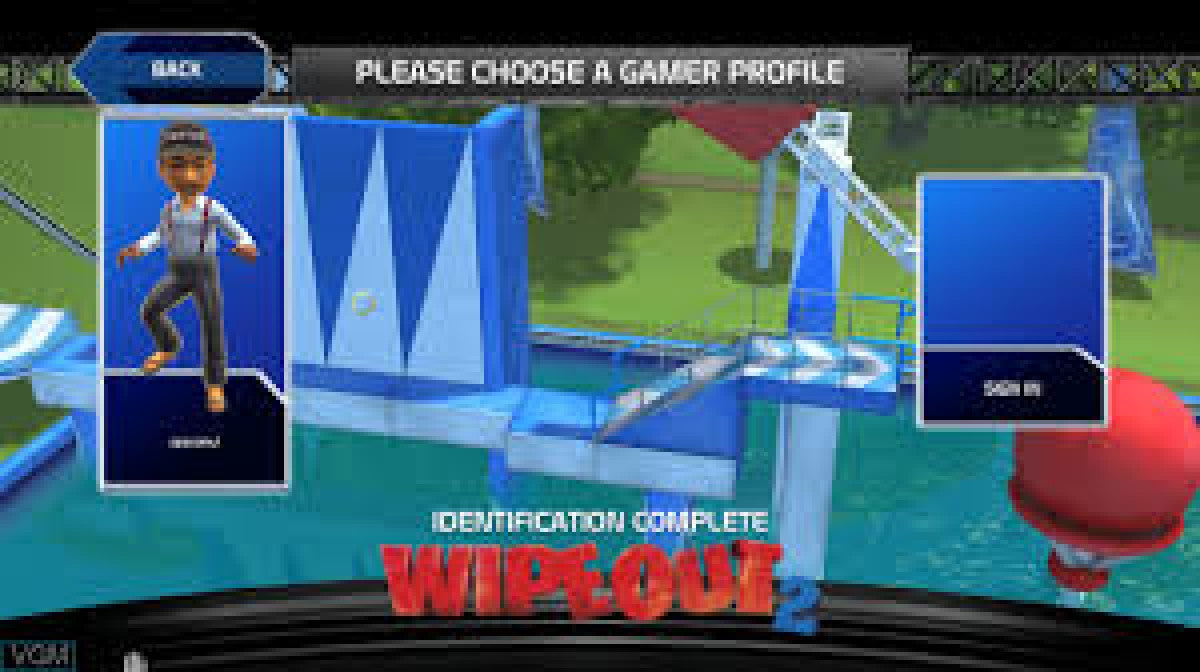 Wipeout 2 Xbox 360 Kinect gameplay for obstacle course and party video game.