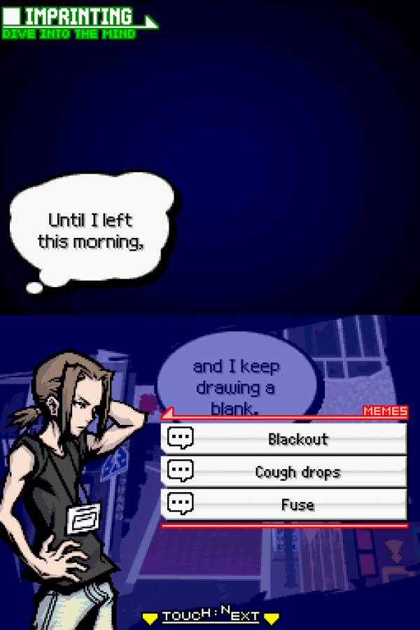 The World Ends With You gameplay for Nintendo DS (DS) action role-playing video game