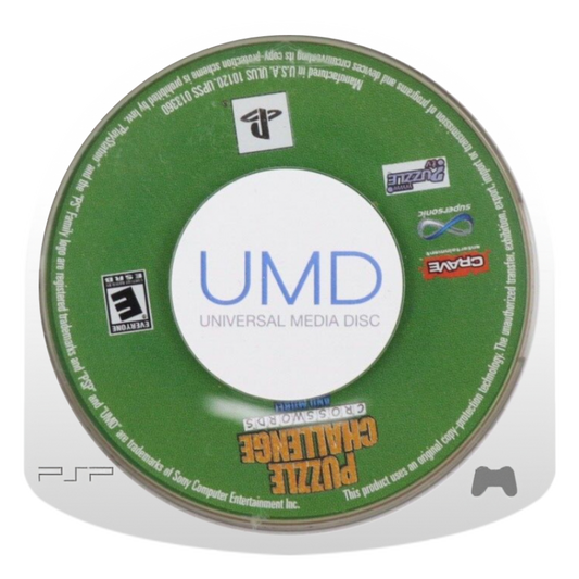 Puzzle Challenge: Crosswords and More disc for PlayStation Portable (PSP) puzzle and word game