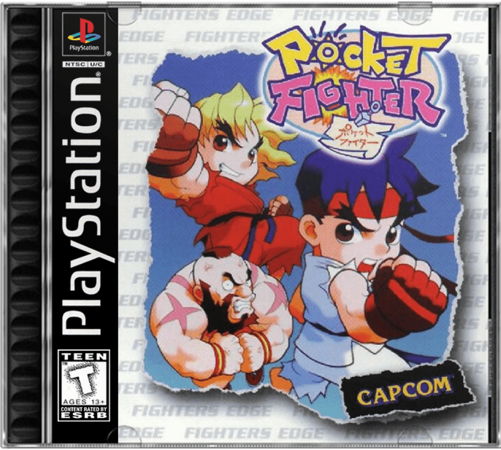 Pocket Fighter cover art for PlayStation 1 (PS1) video game