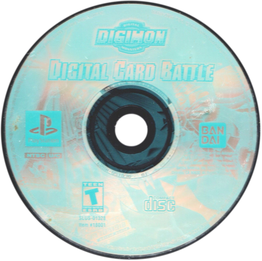 Digimon: Digital Card Battle disc for PlayStation 1 (PS1) retro video game