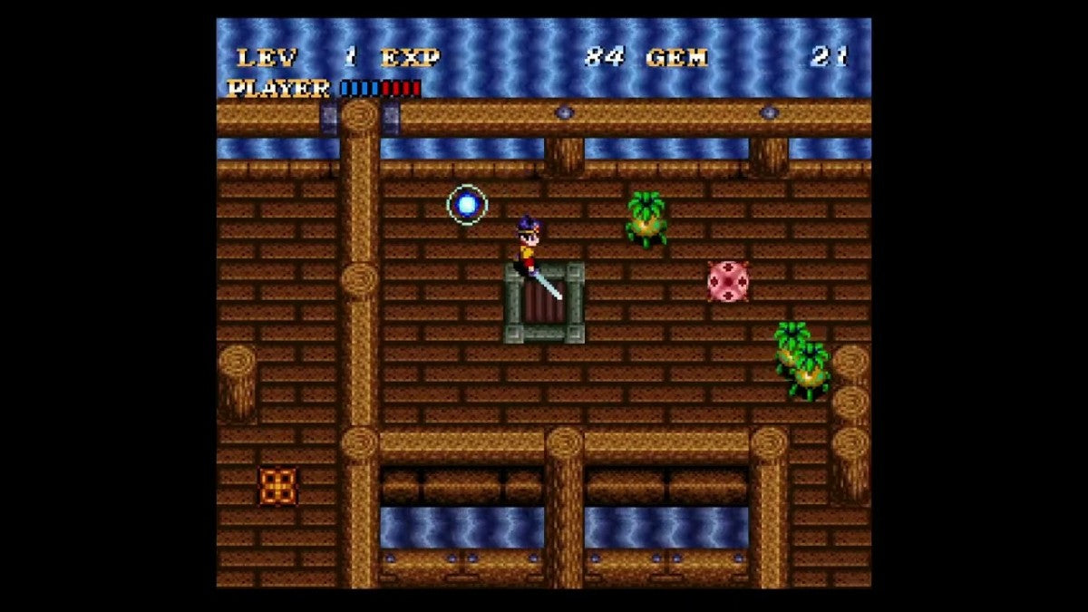 Soul Blazer for Super Nintendo with classic action-RPG adventure theme gameplay