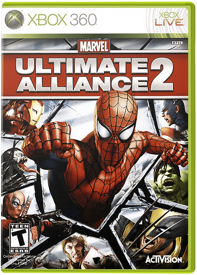 Marvel Ultimate Alliance 2 cover art for Xbox 360 (X360) video game