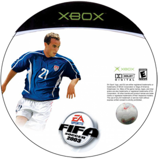 Fifa Soccer 2003 disc art for XBOX (XBOX) video game