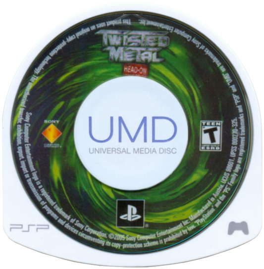 Twisted Metal: Head On – disc for PlayStation Portable (PSP) vehicular combat game