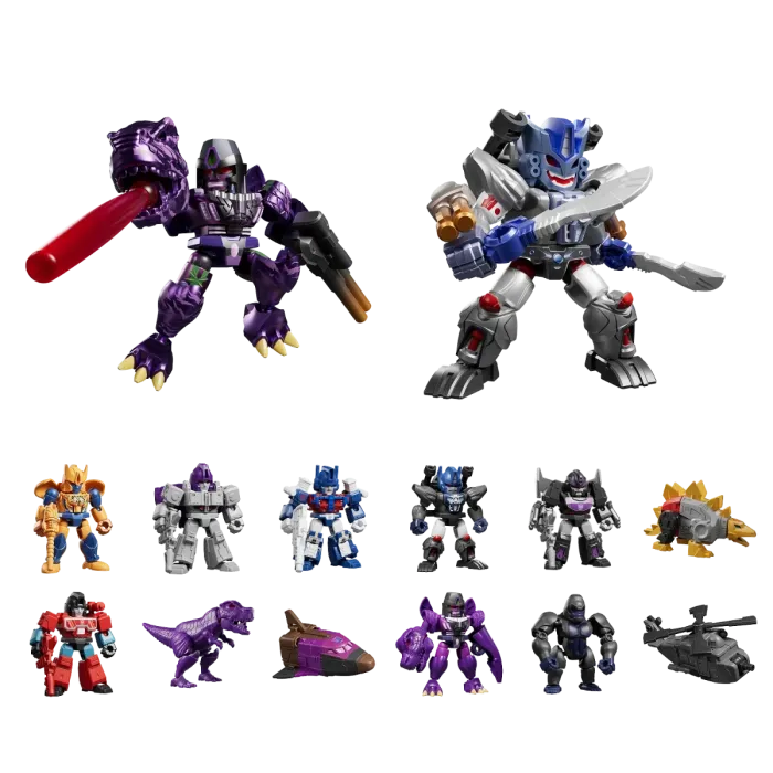 Blokees Transformers Defender Version 06 blind box collectible mini action figure snap fit robot toy Decepticon Autobot character detailed poseable display piece for fans