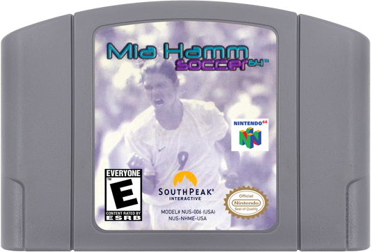 Mia Hamm Soccer 64 cartridge for Nintendo 64 N64 video game
