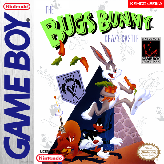 Bugs Bunny Crazy Castle cover art for Game Boy (GB) video game