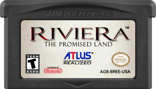 Riviera: The Promised Land game cartridge for Game Boy Advance (GBA) video game
