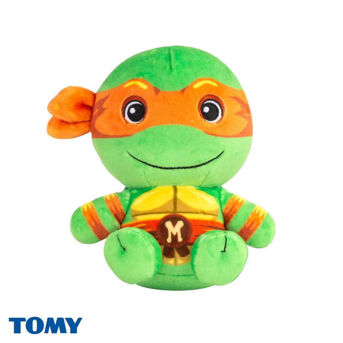 Michelangelo 6 inch plush toy featuring Teenage Mutant Ninja Turtles character design soft stuffed collectible official TMNT merchandise and iconic ninja turtle display plush for fans