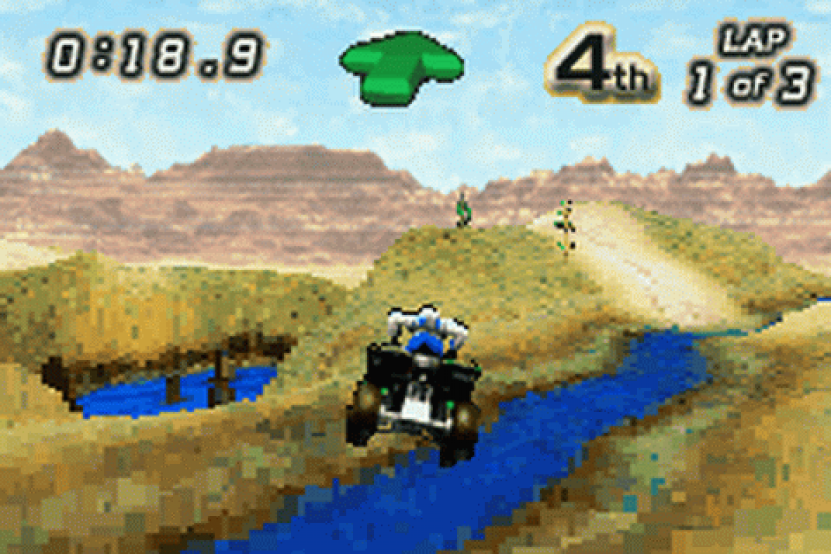 Quad Desert Fury gameplay for Game Boy Advance (GBA) video game
